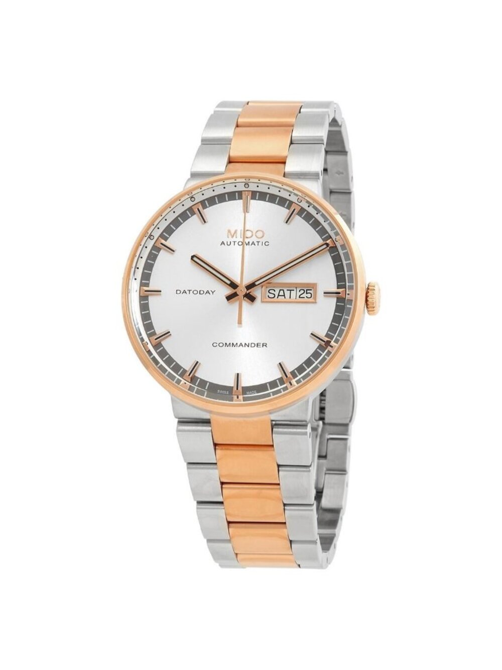 NWT Mido Commander II Automatic Silver Dial Men's Watch
